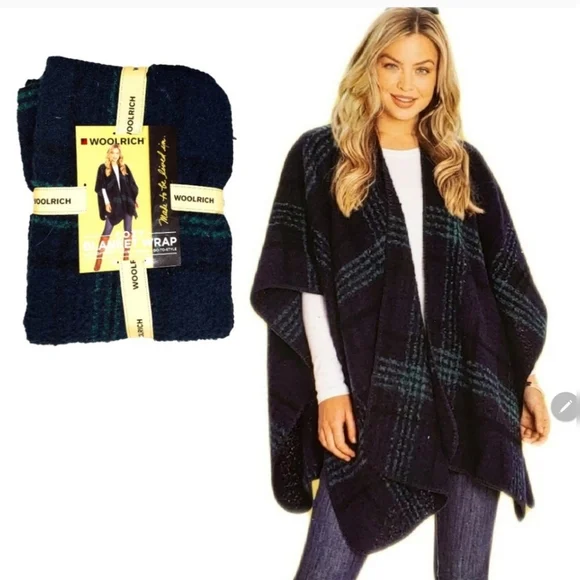 NWT Woolrich Womens Brushed Luxe Softness One Size Cozy Blanket Wrap MSRP $60 - Picture 10 of 10